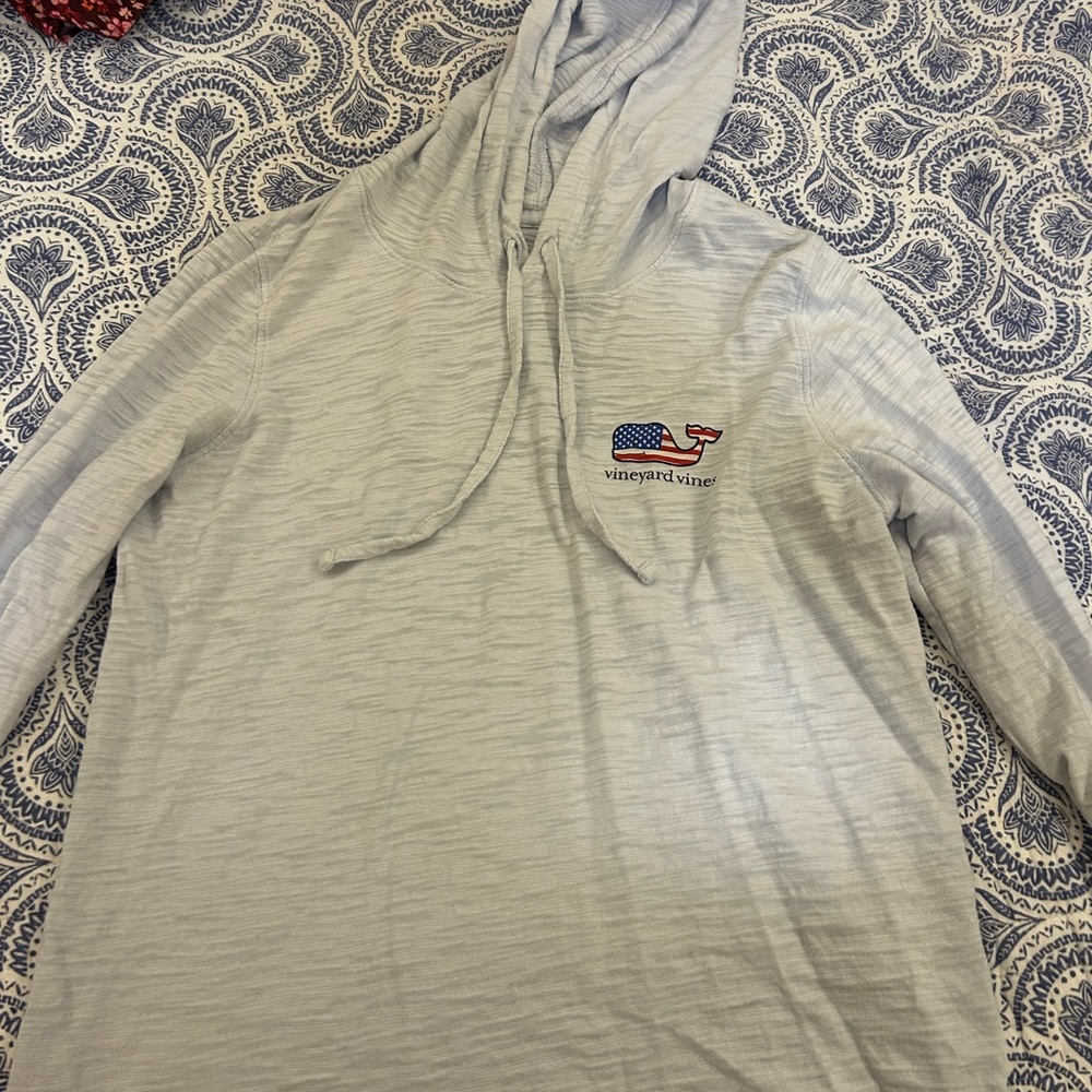 Vineyard Vines Men's Light Blue Hoodie Shirt